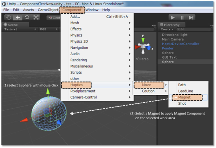 A image showing Component-based Haptic Authoring Tool.